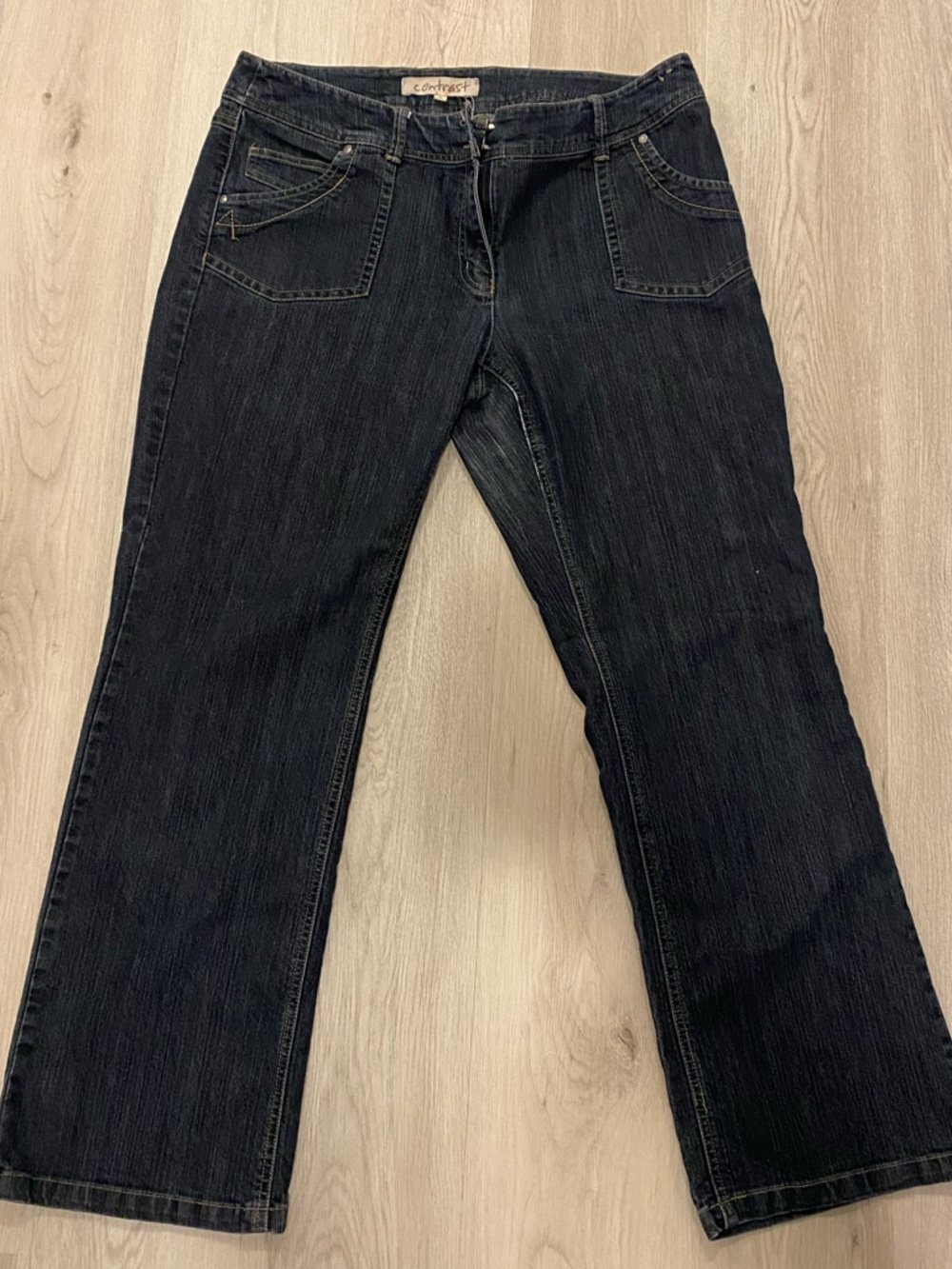 Vintage  Dark Wash Boot Cut Jeans